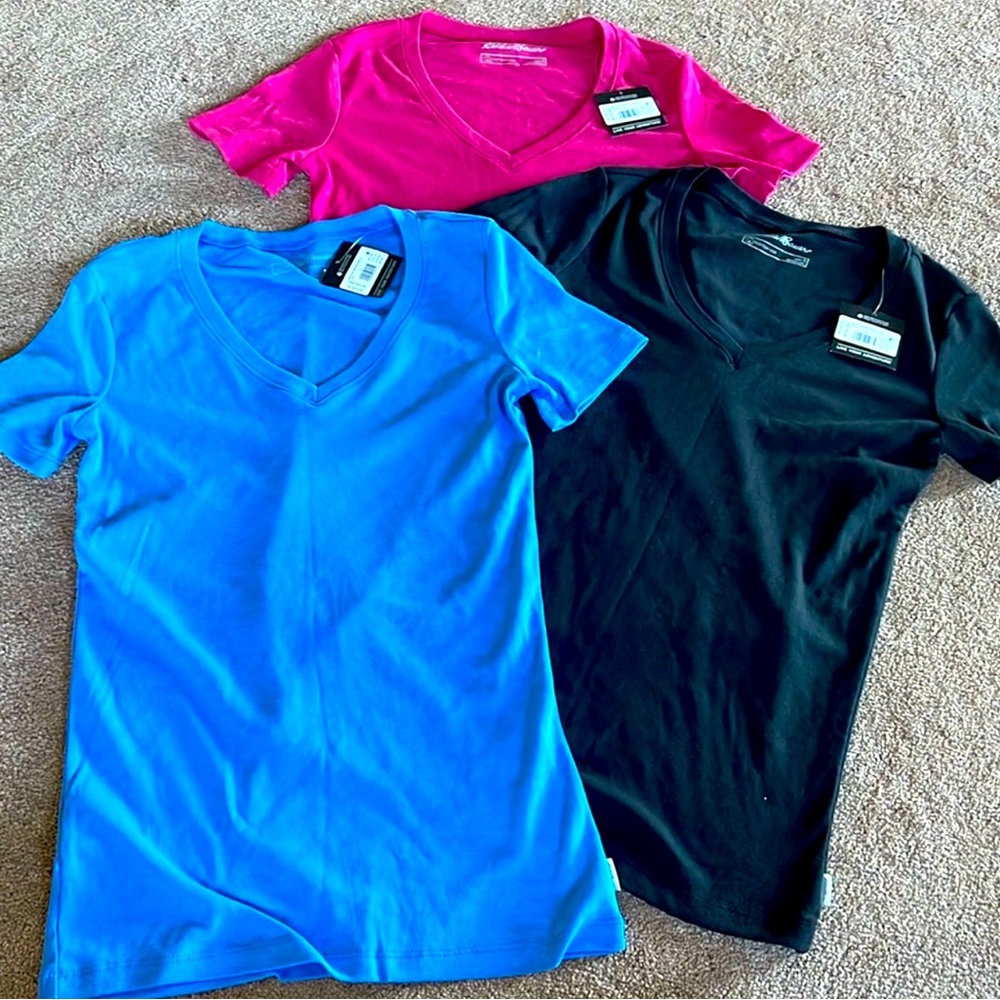 Eddie Bauer set of 3 small tshirts new